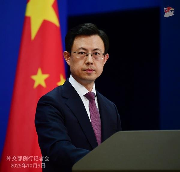 天成配资 2025年10月9日外交部发言人郭嘉昆主持例行记者会
